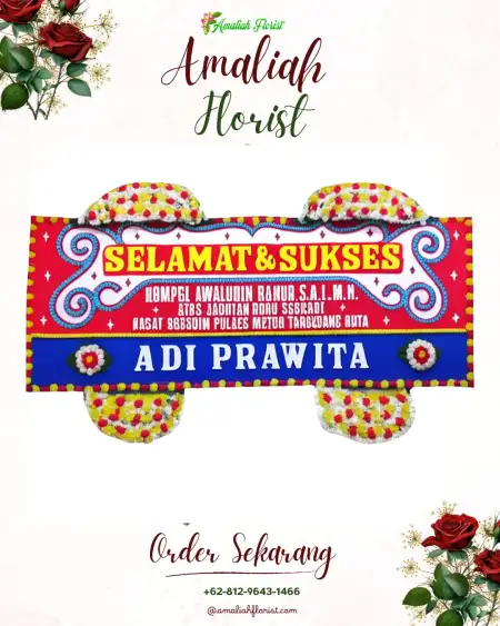 Papan Bunga Ucapan Selamat Argatawang